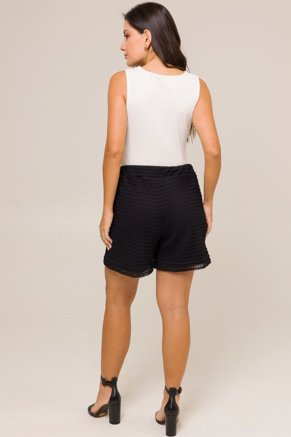 Regata Plus Size Canelado com Strass Júlia Branco Cess