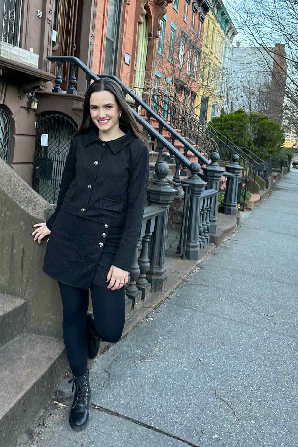 Blazer Plus Size Jessy Tweed Preto Cess