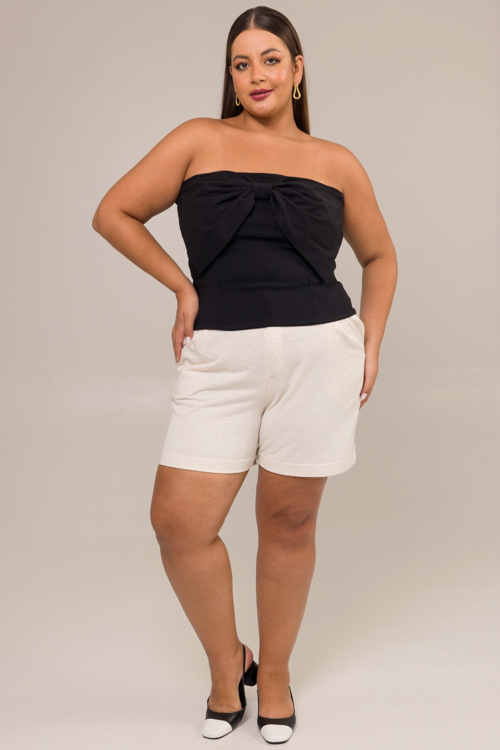 Blusa Tomara Que Caia Plus Size Sofia Preto Cess